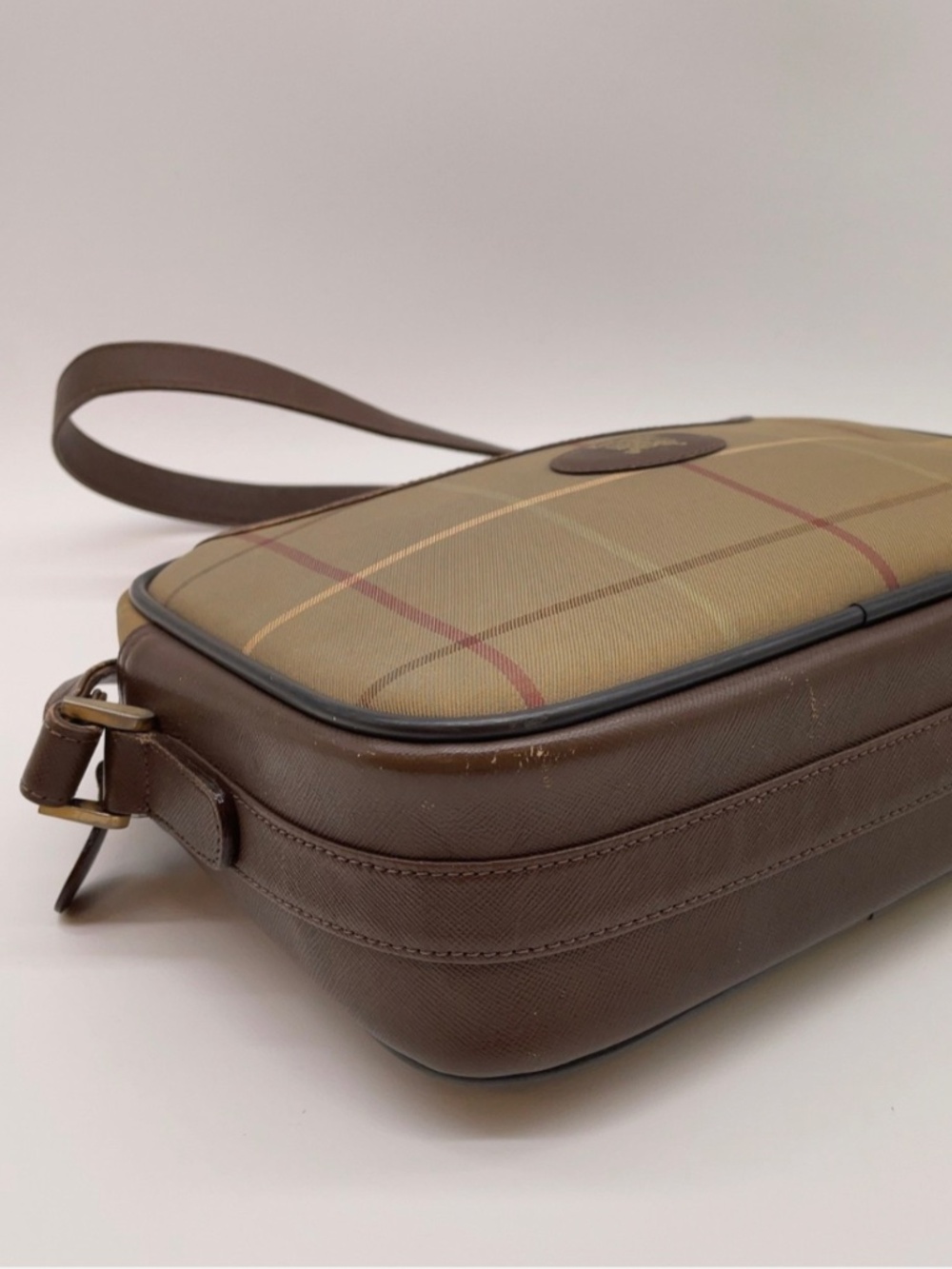 Authentic Vintage Burberrys Nova Check Crossbody Shoulder Bag - Picture 3 of 10